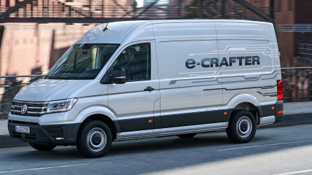 A Volkswagen e-Crafter hatótávolsága 160 kilométer
