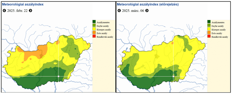 Meteorológiai aszályindex térképek