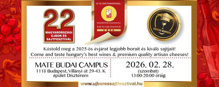 XXII. MAGYARORSZÁGI
ÚJBOR ÉS SAJTFESZTIVÁL