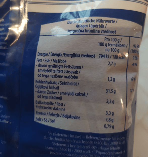 Az INBÉ kötelező elemein túl fel lehet tüntetni egyéb összetevőket is - pl. telítetlen zsírsavakat is