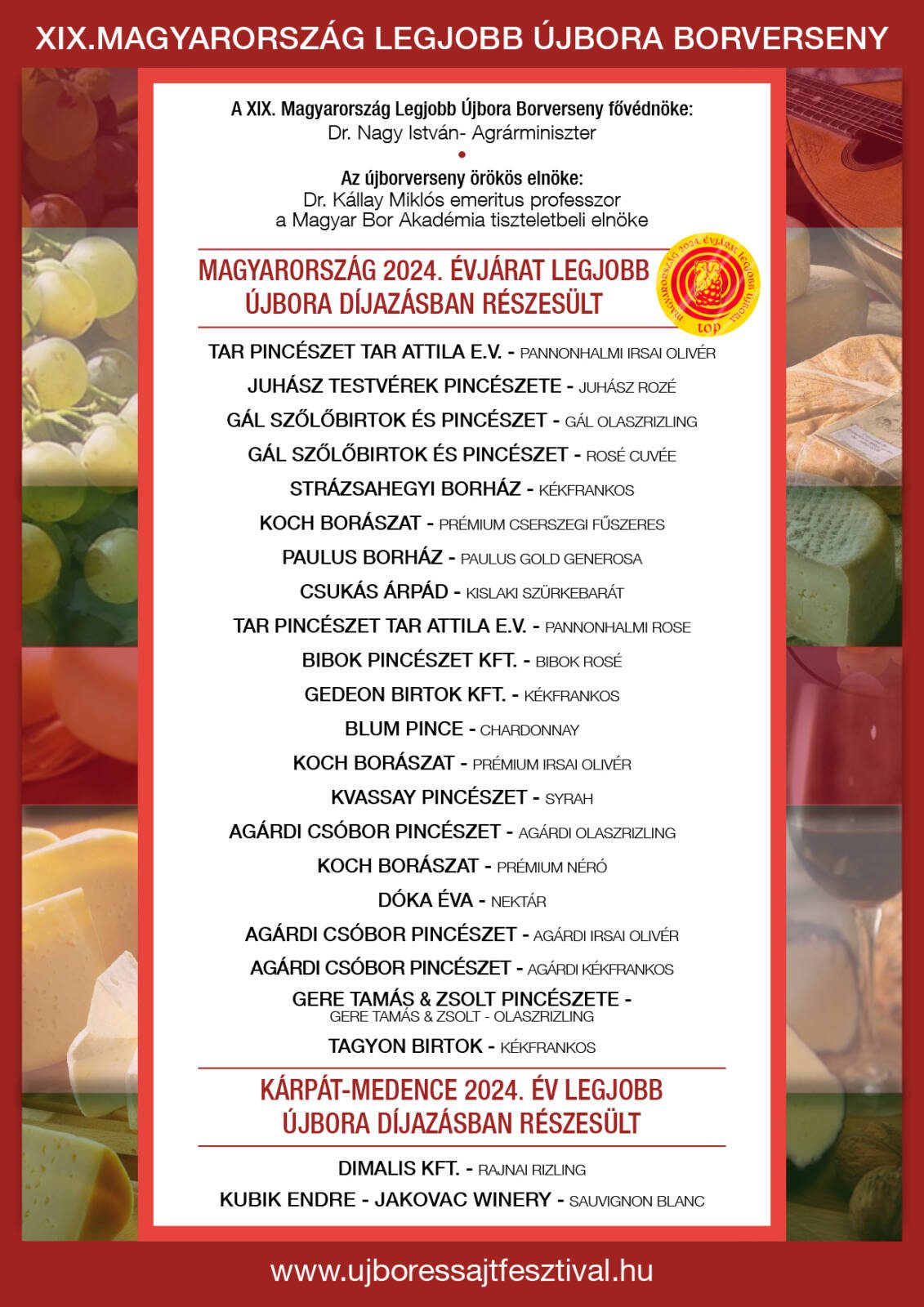 XXII. MAGYARORSZÁGI
ÚJBOR ÉS SAJTFESZTIVÁL