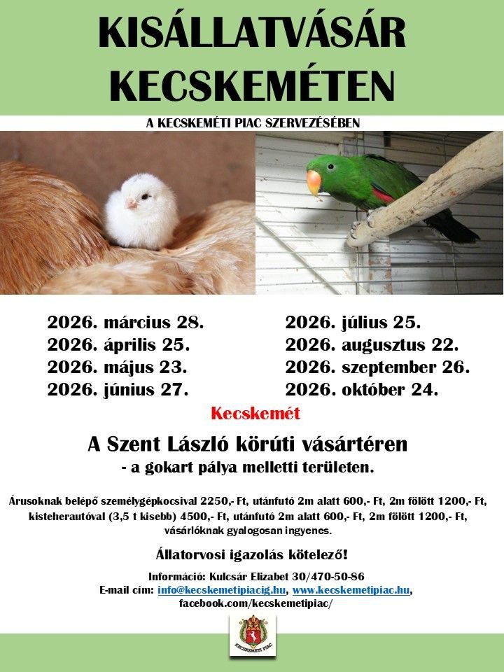Kisállatvásár Kecskeméten