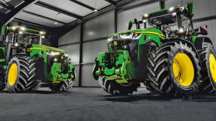 Óriási teljesítményű traktorokkal lépett elő a John Deere, íme a megújult 8R, 8RT és 8RX modellek